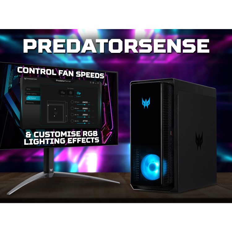 Acer Predator Orion 3000 Intel Core i7-13700F RTX 4070 16GB 1TB SSD + 2TB HDD Windows 11 Gaming PC