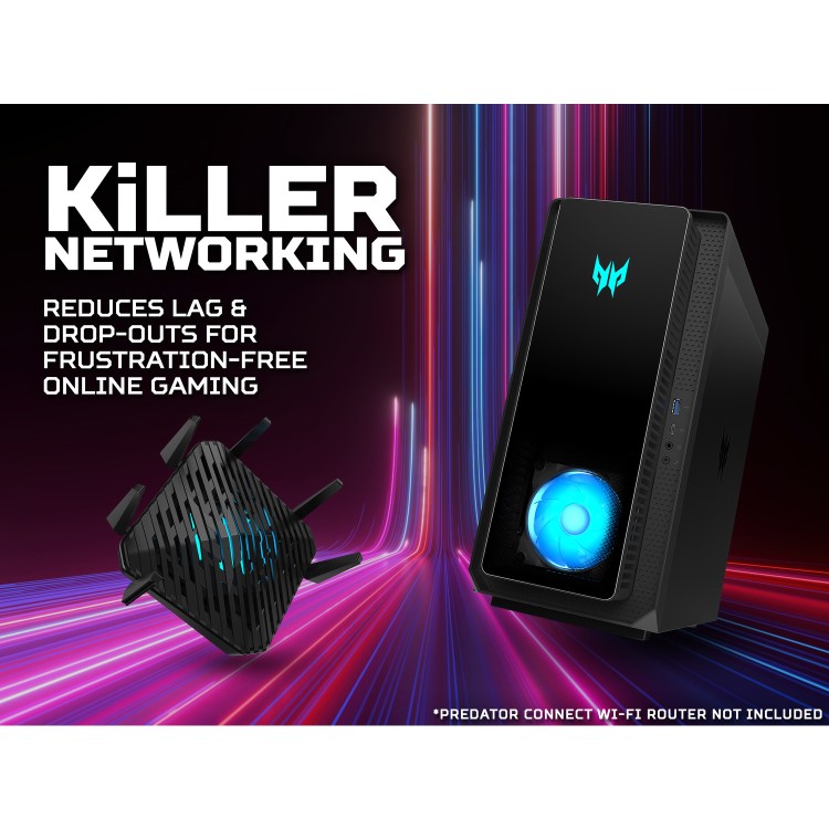 Acer Predator Orion 3000 Intel Core i7-13700F RTX 4070 16GB 1TB SSD + 2TB HDD Windows 11 Gaming PC