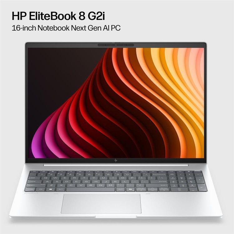 EliteBook 8 G2i 16 inch Notebook Next Gen AI PC Wolf Pro Security Edition, 16", Windows 11 Pro, Intel Core™ Ultra 5, 32GB RAM, 512GB SSD, WUXGA, Glacier silver, Copilot+ PC
