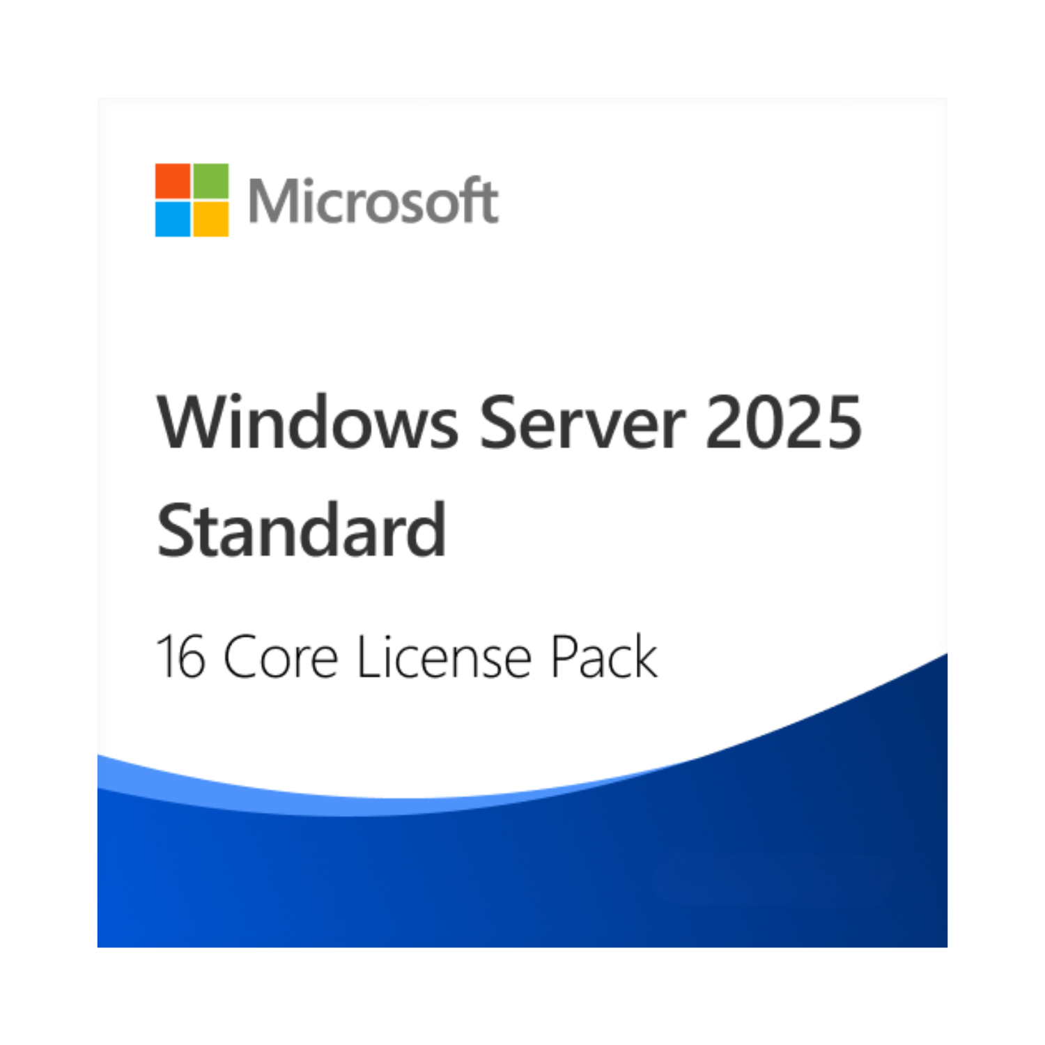 Microsoft Windows Server 2025 Standard 16 Core License Pack on Servers