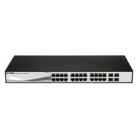 D-Link 24 PoE 10/100/1000 Base-T port with 4 x 1000Base-T /SFP ports D-Link 24 PoE 10/100/1000 Base-T port with 4 x 1000Base-T /SFP ports