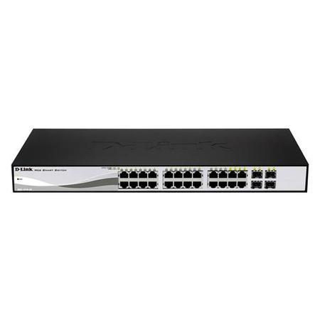D-Link 24 PoE 10/100/1000 Base-T port with 4 x 1000Base-T /SFP ports