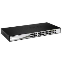 24-port 10/100/1G Smart Switch +4 RJ45/SFP
