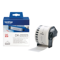 Brother DK22223 Black on White Continuous 50mm Film Label Tape