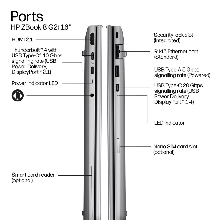 HP Z8G2I16 U7-356H 16IN 32GB 1TB Laptop