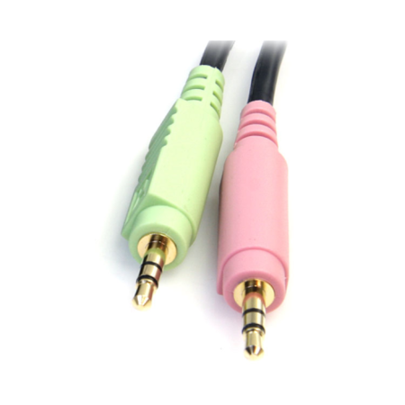 6ft 4-in-1 USB DisplayPort KVM Cable w/ Audio & Microphone