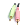 6ft 4-in-1 USB DisplayPort KVM Cable w/ Audio & Microphone