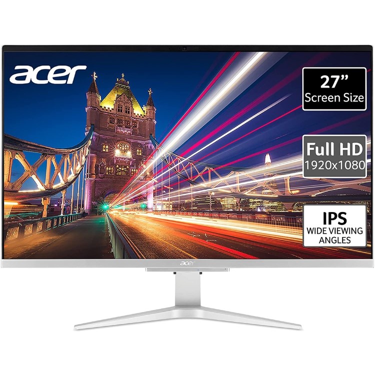 Acer Aspire C27-1655 Core i5-1135G7 8GB 256GB SSD + 1TB HDD 27 Inch Windows 10 All-in-One PC