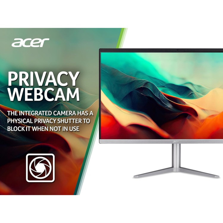 Acer Aspire C24-1300 AMD Ryzen 5 7520U 8GB RAM 512GB SSD 23.8 Inch Windows 11 All in One PC