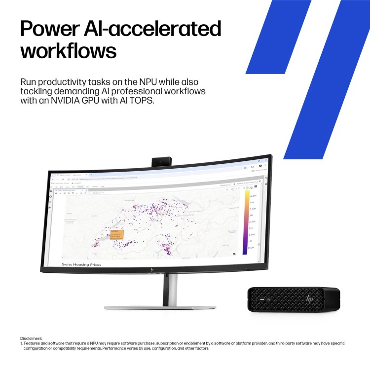 HP Z2 Mini G1i Intel Core Ultra 7 265 32GBRAM 1TB SSD Windows 11 Pro Workstation PC