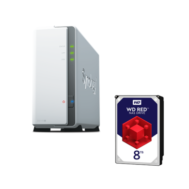 Synology DS115J 1 Bay 256MB 8TB Desktop NAS