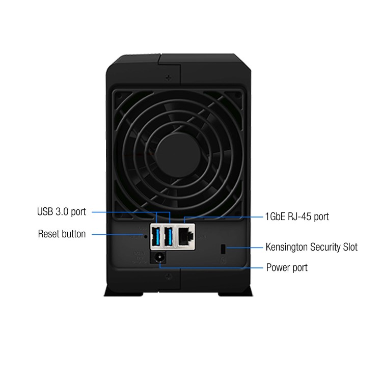 Synology DS218Play 2 Bay 1GB Diskless Desktop NAS