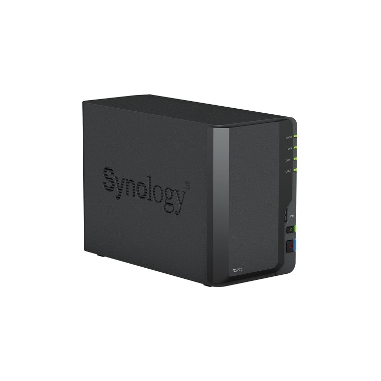 Synology DiskStation DS223 2GB RAM with 8TB Installed Storage 2 Bay SATA Desktop NAS