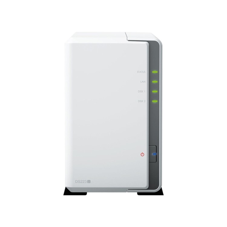 Synology DiskStation DS223J 1GB RAM with 12TB Installed Storage 2 Bay SATA Desktop NAS