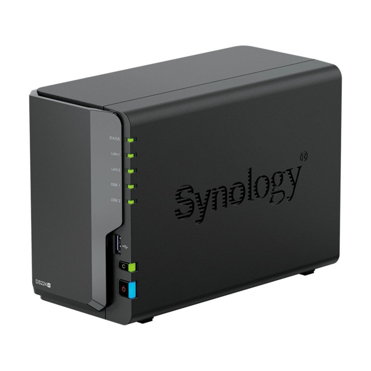 Synology DiskStation DS224+ 2GB RAM with 12TB Installed Storage 2 Bay SATA Desktop NAS