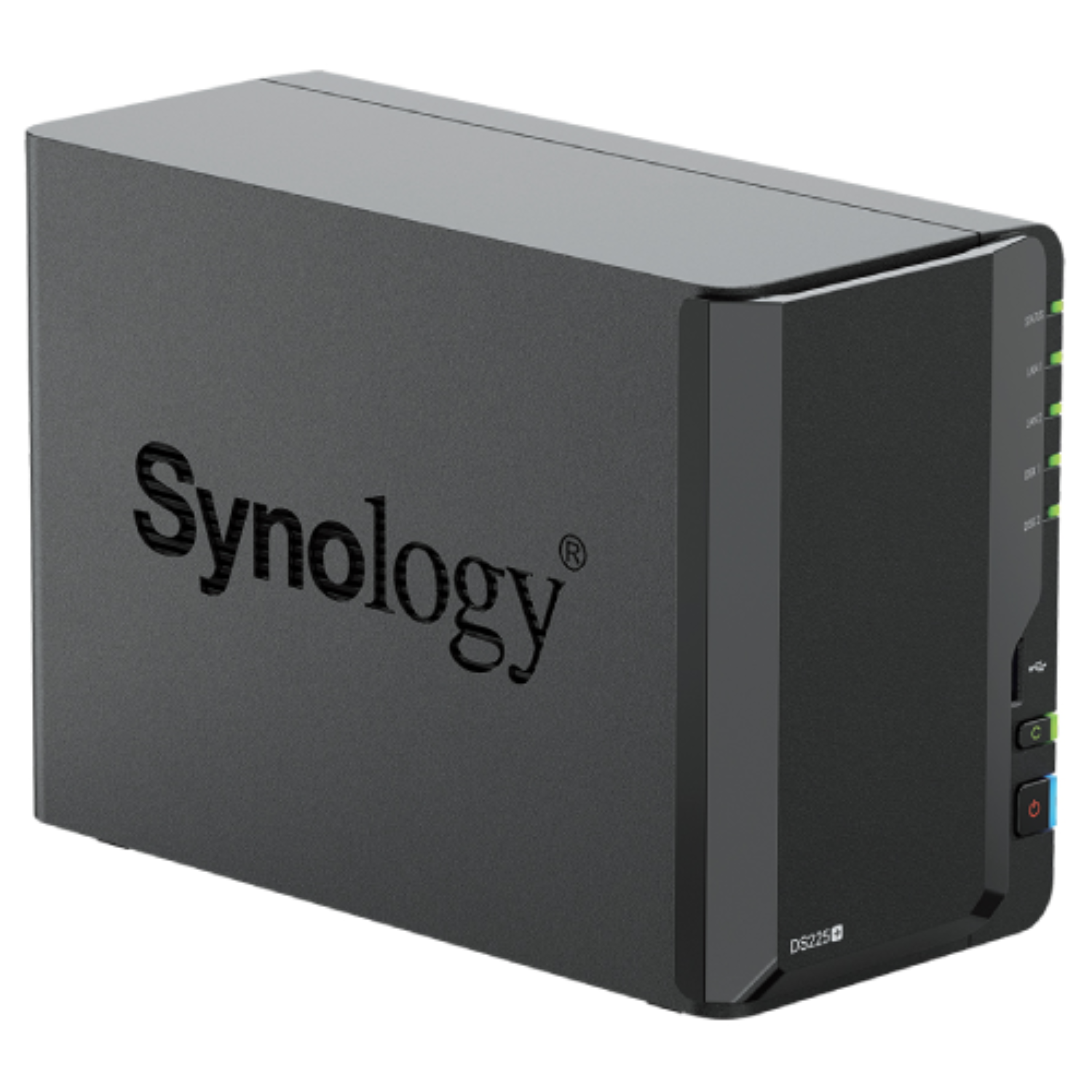 Synology Black Ds225+ 2Gb Ram 2 Bay Sata Desktop Nas Expansion Enclosure