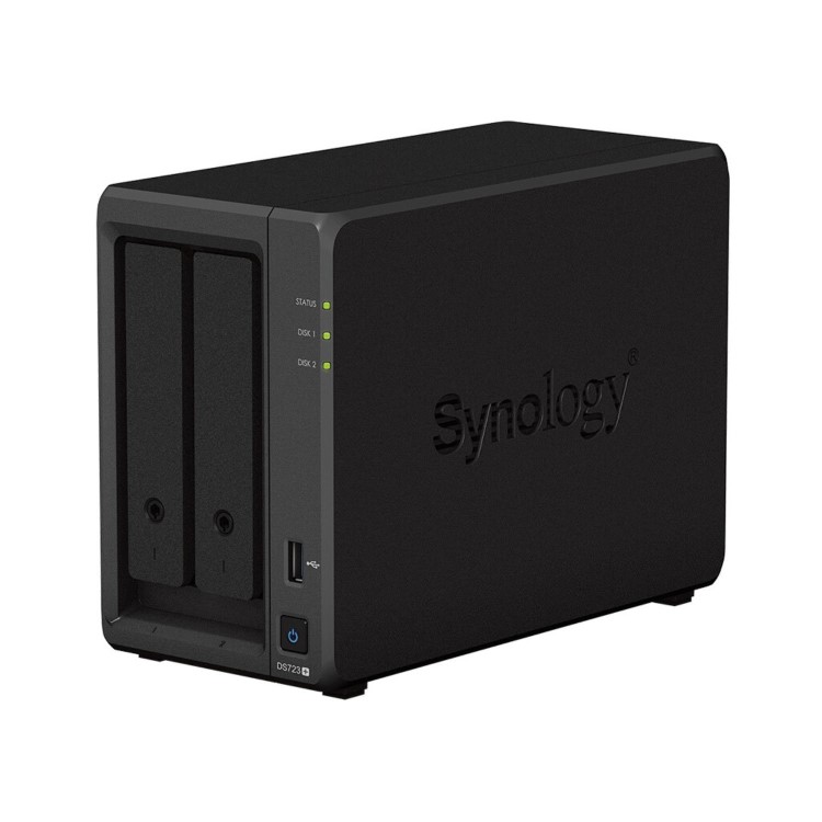 Synology DiskStation DS723+ 2GB RAM with 12TB Installed Storage 2 Bay SATA Desktop NAS