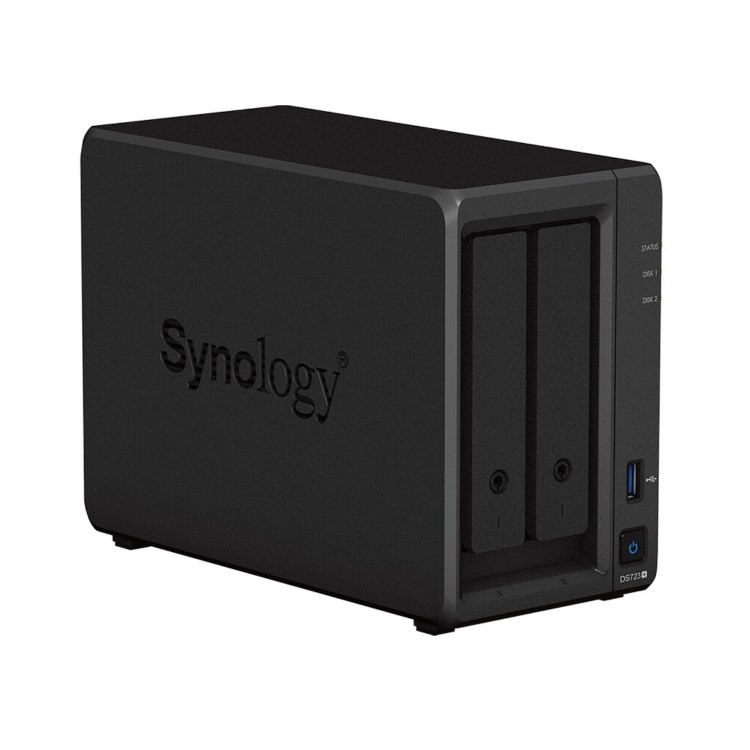 Synology DiskStation DS723+ 2GB RAM with 12TB Installed Storage 2 Bay SATA Desktop NAS