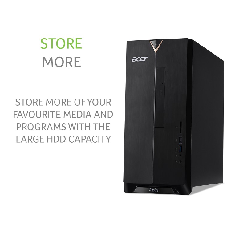 Acer Aspire MT Core i3-10100 8GB 1TB HDD Windows 10 Desktop