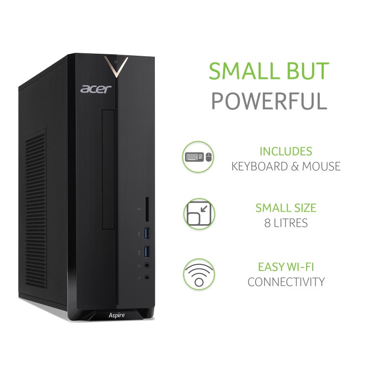 Acer Aspire XC-340 AMD Athlon 3050U 4GB 1TB HDD Windows 10 Desktop PC