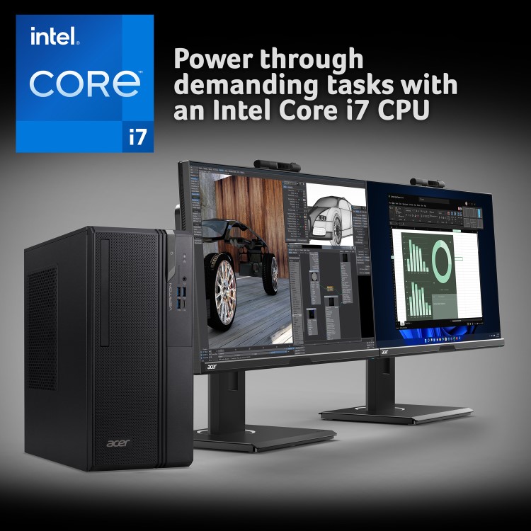 Acer Veriton 2000 Mid Tower Intel Core i3 14700 16GB RAM 512GB SSD Windows 11 Pro Desktop PC