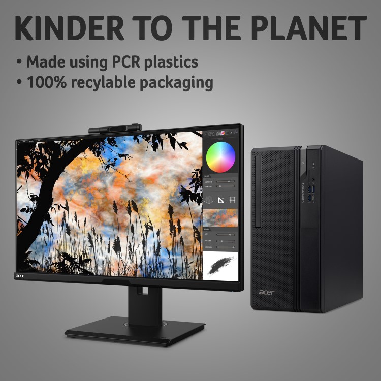 Acer Veriton 2000 Mid Tower Intel Core i3 14700 16GB RAM 512GB SSD Windows 11 Pro Desktop PC