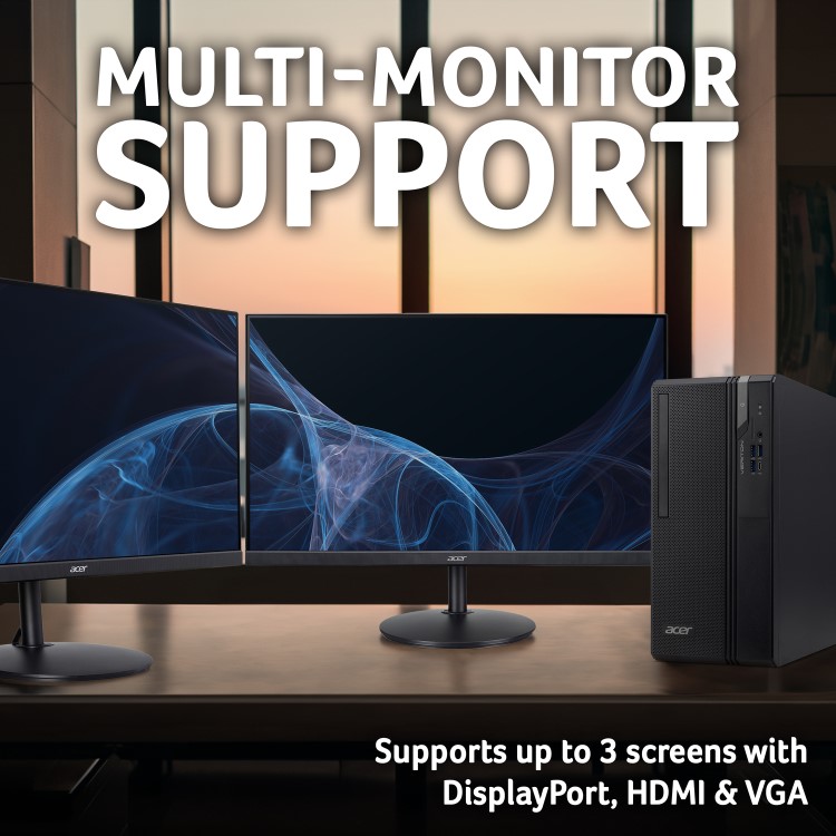 Acer Veriton 2000 Mid Tower Intel Core i3 14700 16GB RAM 512GB SSD Windows 11 Pro Desktop PC