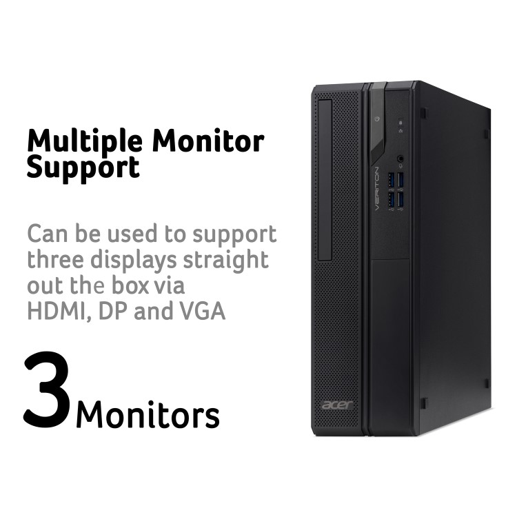 Acer Veriton X2 VX2690G Intel Core i5-12400 8GB RAM 512GB SSD Windows 11 Pro Desktop PC