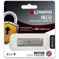 Kingston DataTraveler Locker+ G3 Hardware Encrypted 16GB USB 3.0 Secure Flash Drive Kingston DataTraveler Locker+ G3 Hardware Encrypted 16GB USB 3.0 Secure Flash Drive