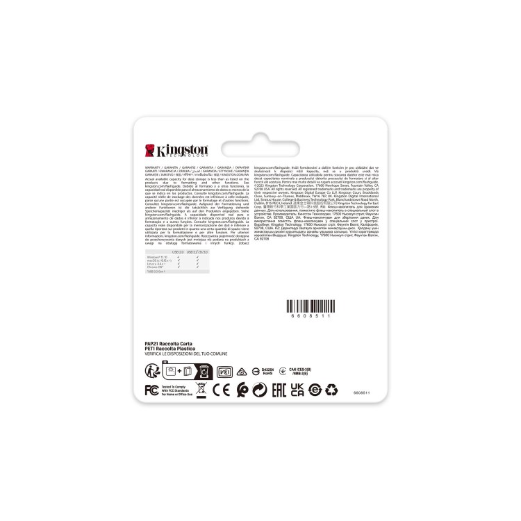 Kingston DataTraveler 64GB Metal USB 3.2 Flash Drive