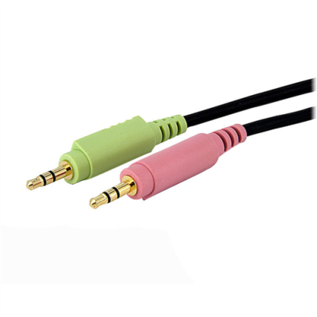 15 ft 4-in-1 USB DVI-D Audio and Microphone KVM Cable