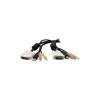 6 ft 4-in-1 USB DVI-D Audio and Microphone KVM Cable