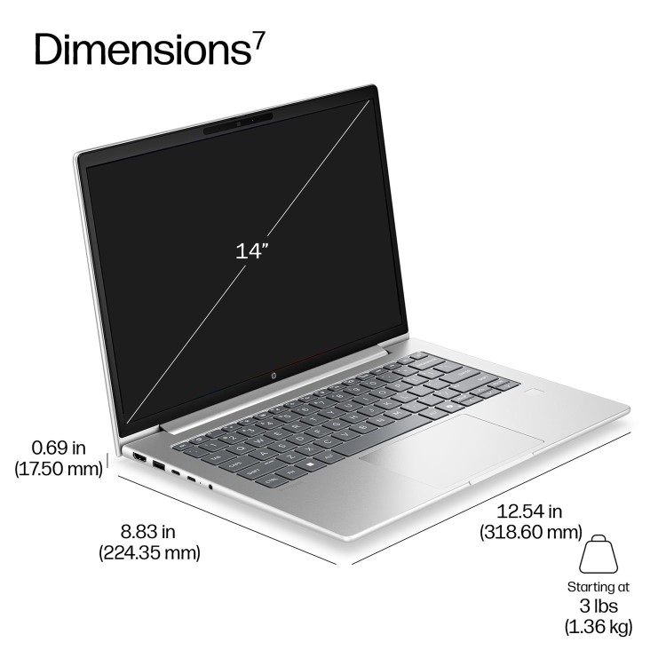 HP ProBook 4 G2i 14 AI PC Intel Core 7 350 Laptop