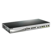 D-Link 8-port 10-Gigabit Ethernet Smart Managed Switch with 2-port SFP+ and 2-port 10GBASE-T/SFP+ combo design