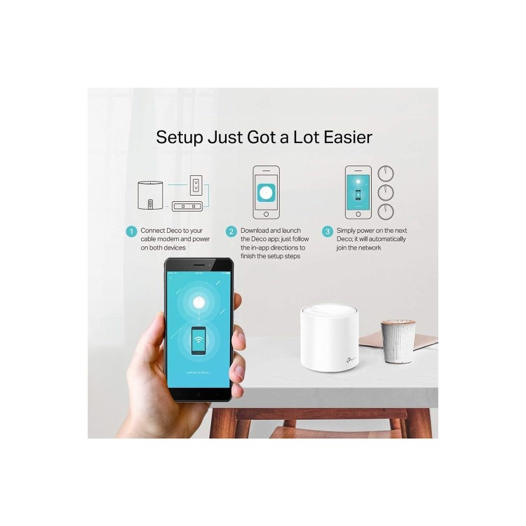 GRADE A1 - TP-Link AX1800 Whole-Home Mesh Wi-Fi System 3-Pack
