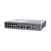 EX2200-C compact fanless switch with 12-port 10/100/1000BaseT and 2 Dual-Purpose 10/100/1000BaseT or SFP uplink ports optics not included