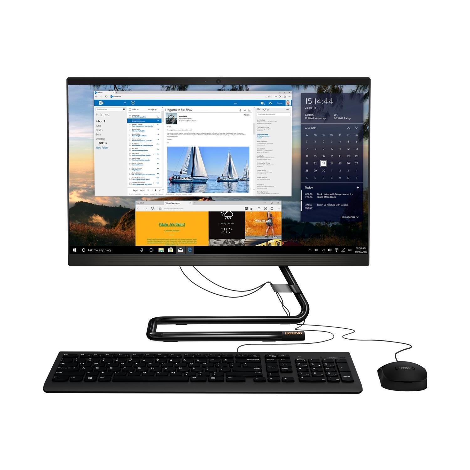 Lenovo IdeaCentre 液晶一体型 パソコン ジャンク ASCII.jp：狭い机という課題は「二刀流」で解決、いまあえて選ぶべき一