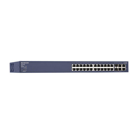 NETGEAR ProSafe FS728TP 24 Port 10/100 Smart Switch with 4 Gigabit Ports and 24 Ports PoE - switch - 24 ports