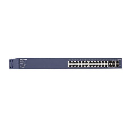 NETGEAR ProSafe FS728TP 24 Port 10/100 Smart Switch with 4 Gigabit ...