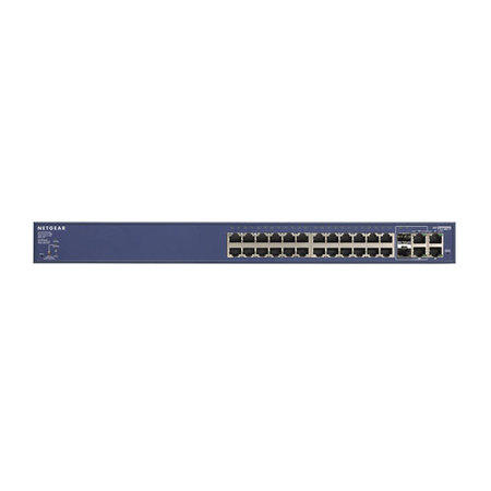 NETGEAR ProSafe FS728TP 24 Port 10/100 Smart Switch with 4 Gigabit Ports and 24 Ports PoE - switch - 24 ports