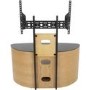 Blenheim Affinity Curved Combi TV Stand 1000 Oak / Black Glass