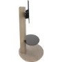 Chepstow Affinity Oval Pedestal TV Stand 930 Whitewashed Oak / Black Glass