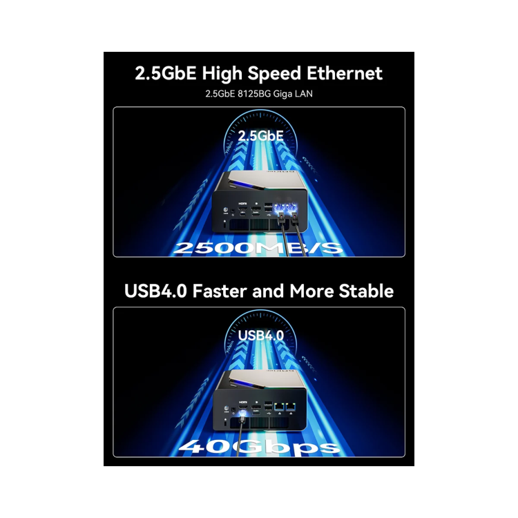 GMKTec NucBox EVO-T1 Intel Ultra 9 285H 64GB RAM 2TB SSD Windows 11 Pro Desktop PC