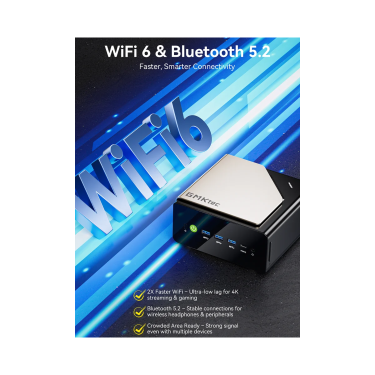 GMKTec NucBox EVO-T1 Intel Ultra 9 285H 64GB RAM 2TB SSD Windows 11 Pro Desktop PC