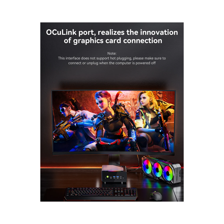 GMKTec NucBox K12 AMD Ryzen 7H 255 32GB RAM 1TB SSD Windows 11 Pro Desktop PC