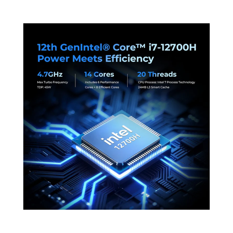 GMKTec NucBox M3 Ultra Intel Core i7-12700H 16GB RAM 1TB SSD Windows 11 Pro Desktop PC