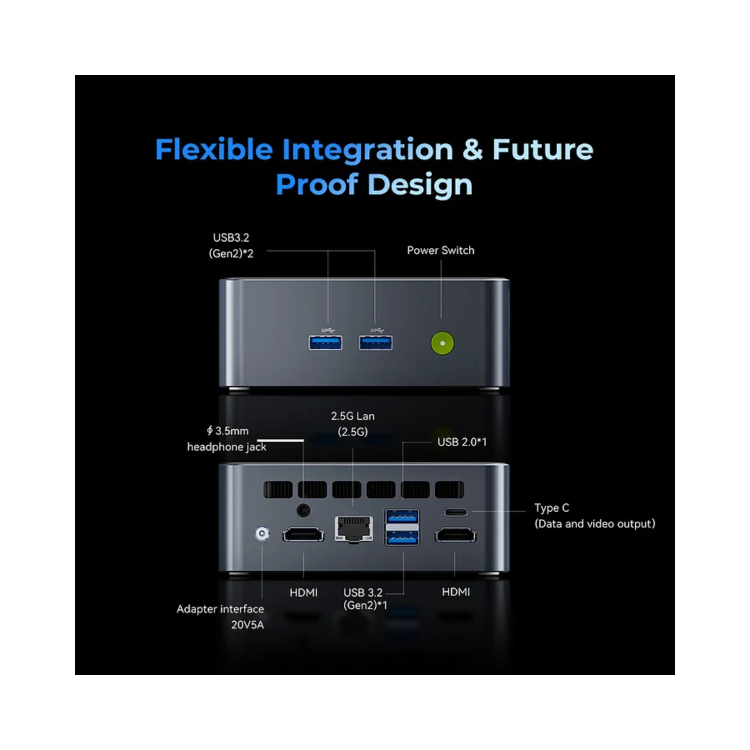 GMKTec NucBox M3 Ultra Intel Core i7-12700H 16GB RAM 1TB SSD Windows 11 Pro Desktop PC