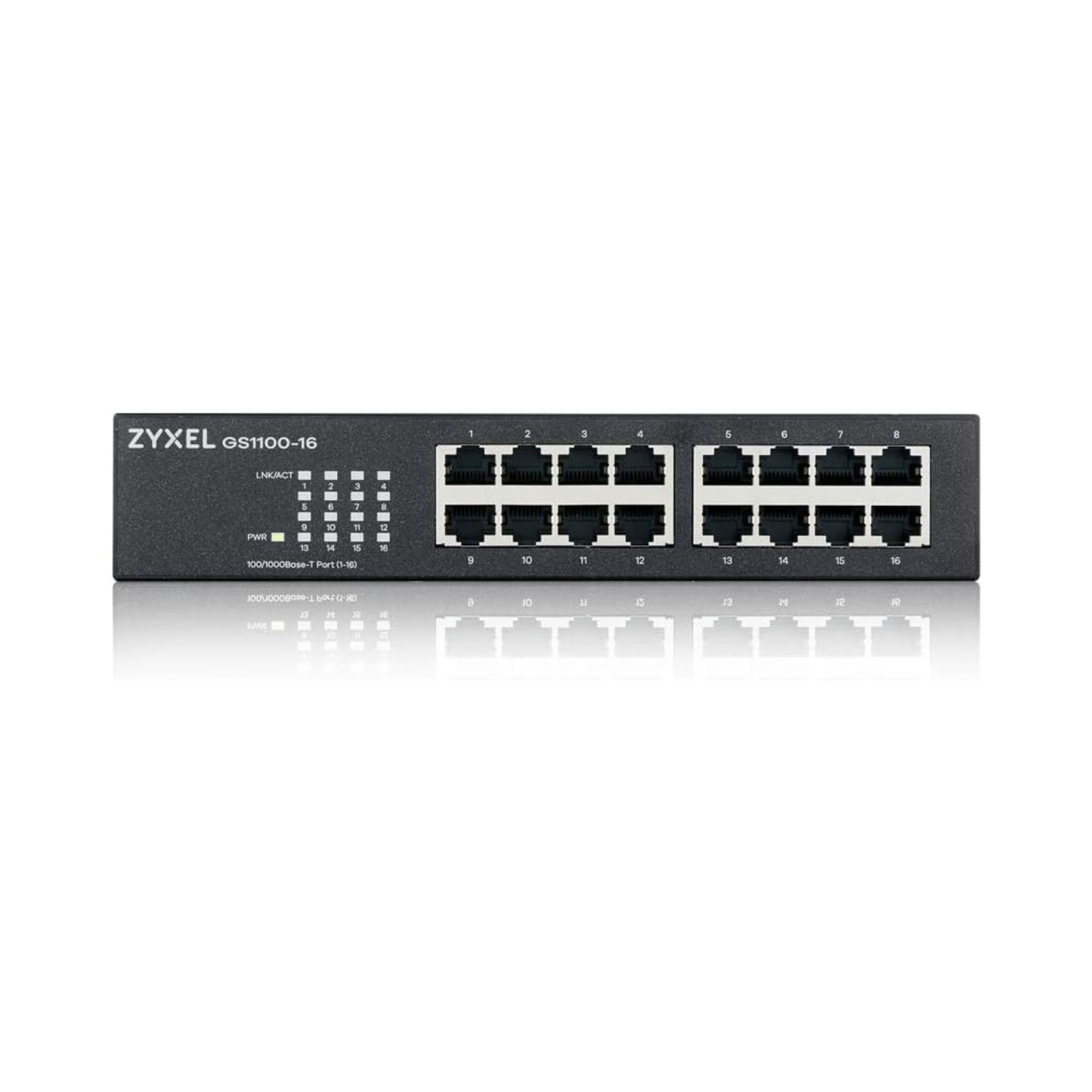 Zyxel Black Gs1100-16 16-Port Unmanaged Rackmount Gigabit Switch