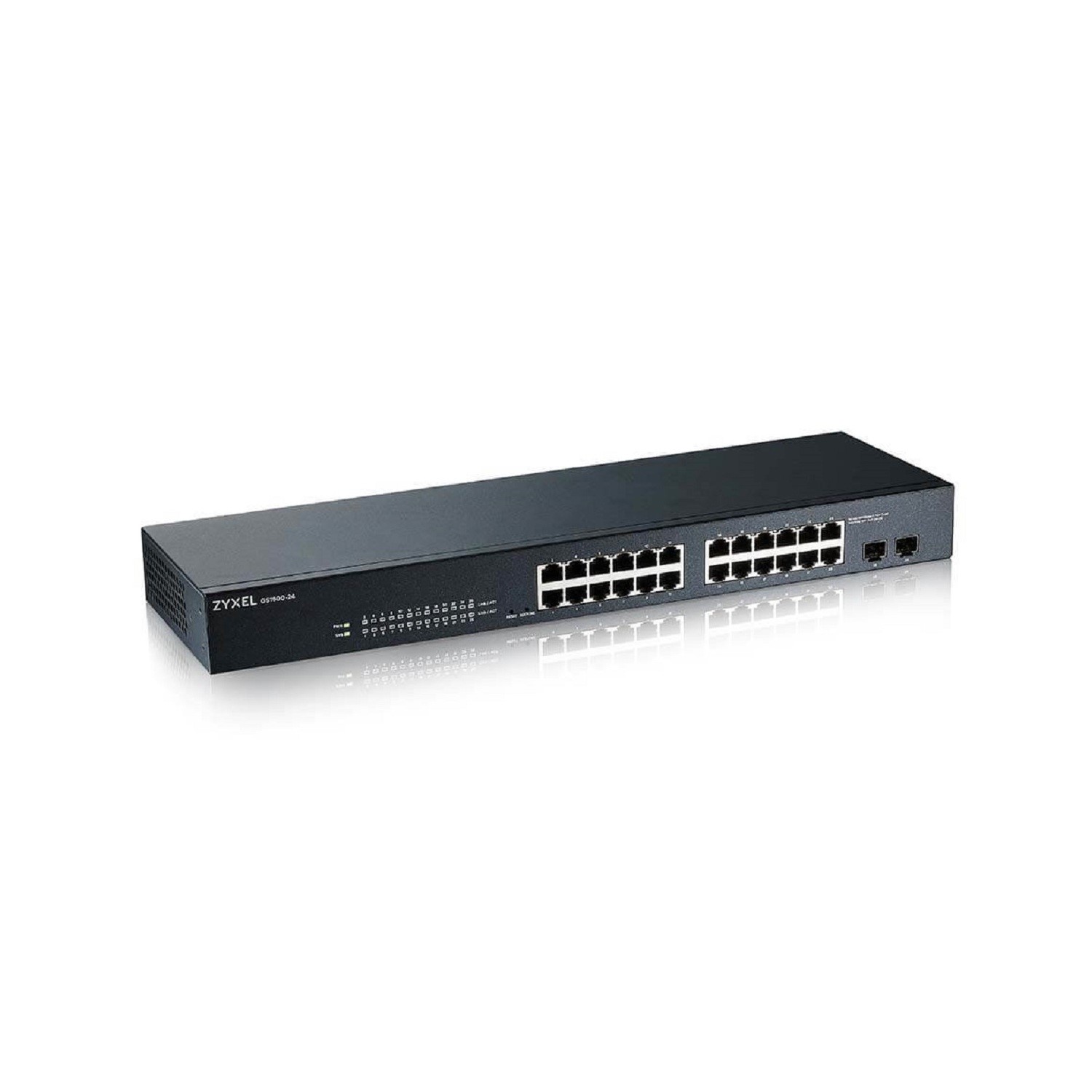 Zyxel Black Gs1900-24E 24-Port Smart Managed Desktop Gigabit Switch