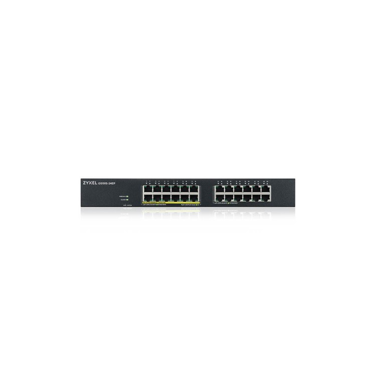 Zyxel GS1915-24EP 24-Port Smart Managed Rackmount Gigabit PoE+ Switch